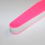 Пилка "спонж" для ногтей 100/180 грит розовая